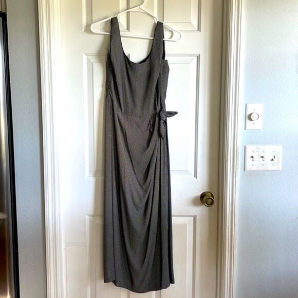 Ann Taylor Polka Dot Side Tie MIDI Dress - Picture 1 of 6